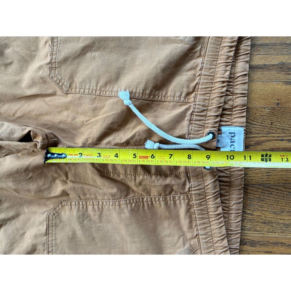 PACT Organic Tan Cotton Drawstring Sustainable Pants Women's Size Medium - Picture 7 of 11